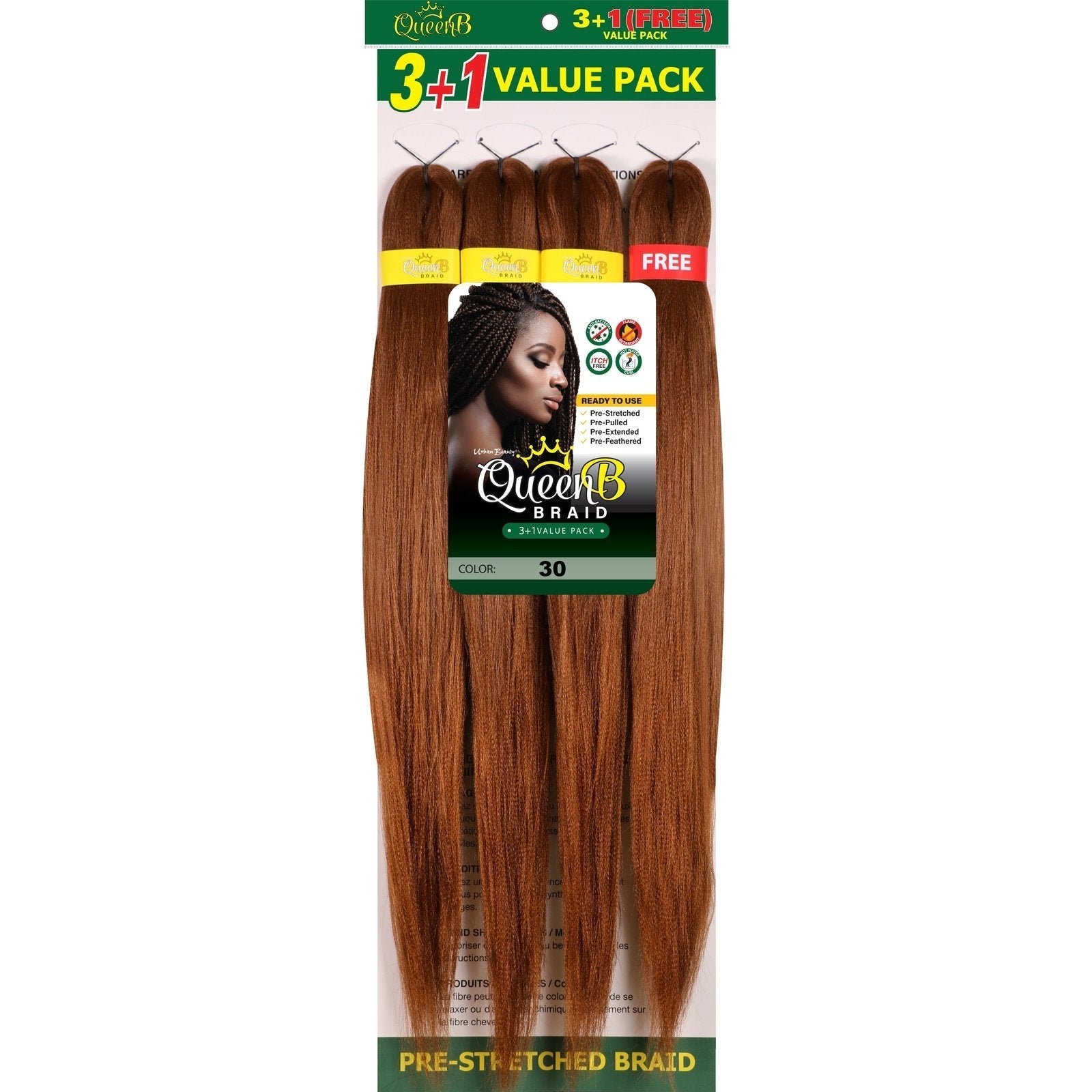 Queen B Pre-Stretched Value Pack Queen B Pre-Stretched Value Pack