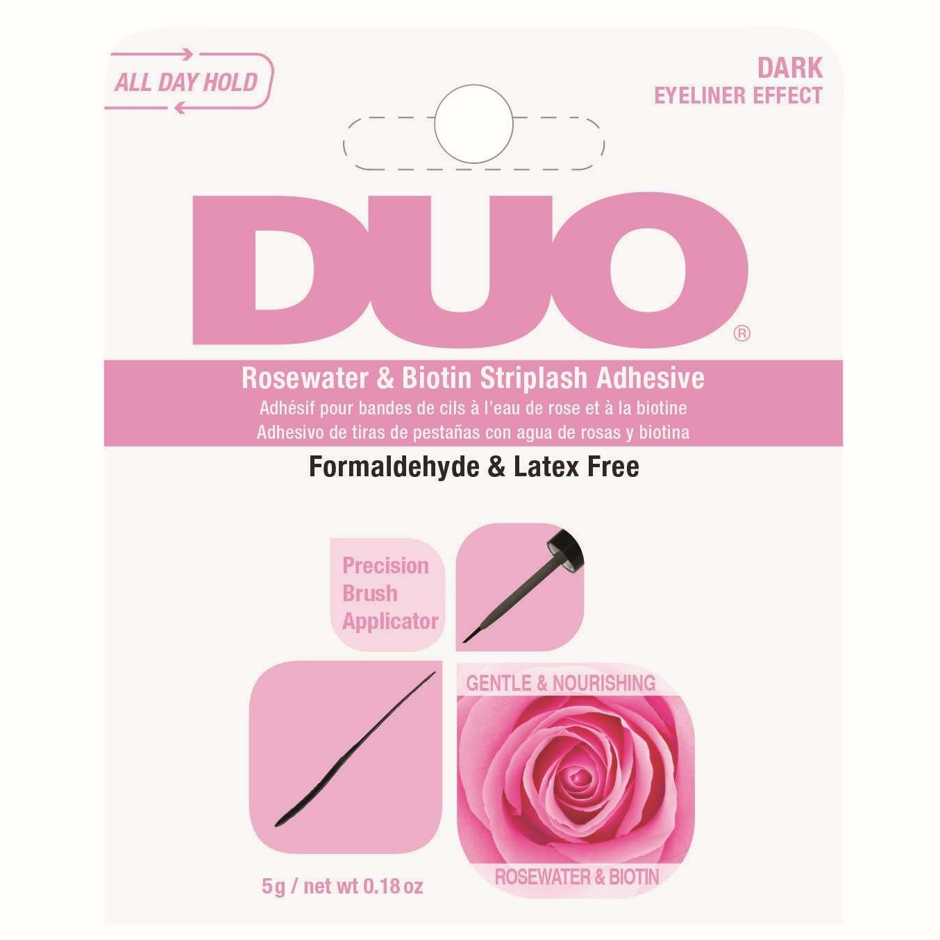 Ardell Lash Adhesives Duo Biotin Rosewater Clear Ardell Lash Adhesives Duo Biotin Rosewater Clear