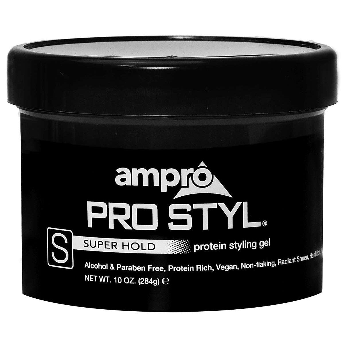 Ampro Styling Gel Protein Black-Super Hold Ampro Styling Gel Protein Black-Super Hold