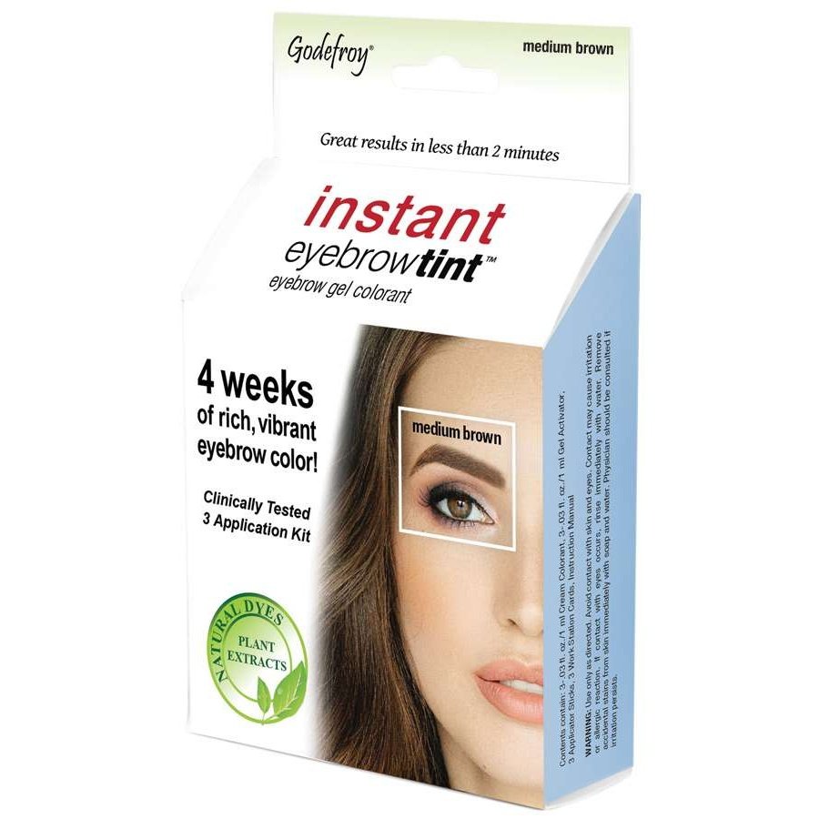 Instant Eyebrow Tint Sensitive - Three App Kit - Medium Brown Instant Eyebrow Tint Sensitive - Three App Kit - Medium Brown