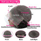 Transparent Straight Human Hair  lace front /  closure wig ready to wear